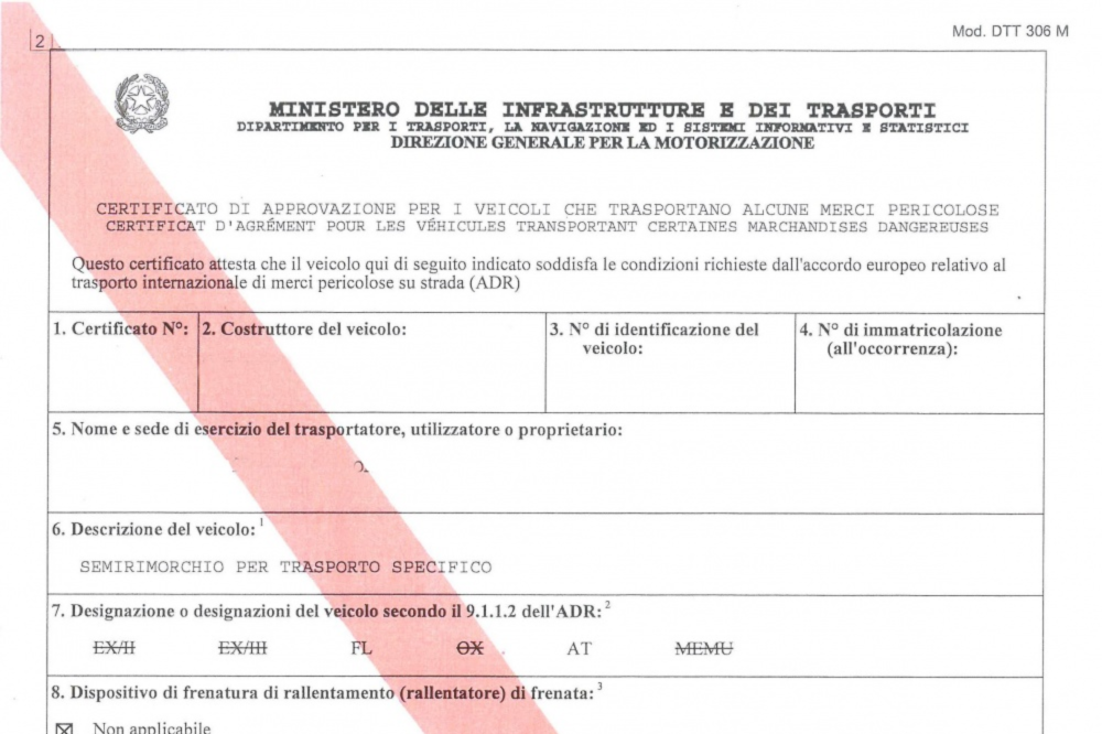 certificato approvazione enti militari